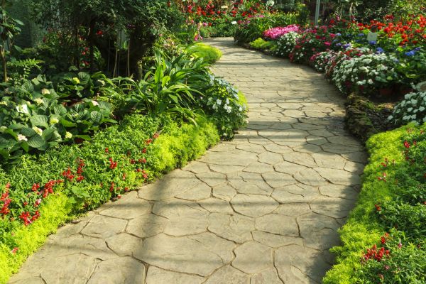 Stone Pathway Repair in Crystal Lake
