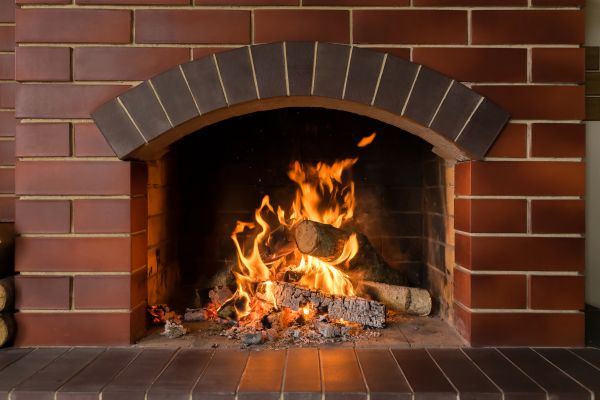 Brick Fireplace Installation in Crystal Lake